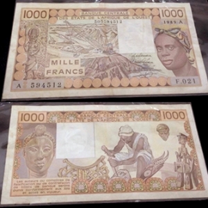 Bờ Biển Ngà - Ivory Coast - 1000 Francs - 1989
