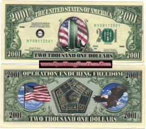 Tiền lưu niệm 11/9 2001 dollars