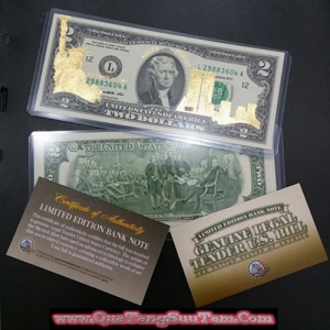 2 USD Mạ Vàng Kỷ Niệm Ngày 11-09-2001