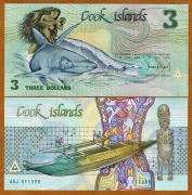 Cook Islands 3 dollars