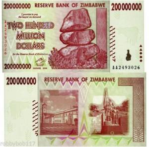 Zimbabwe 200 triệu đô 2008
