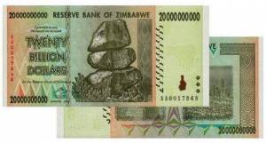 Zimbabwe 20 tỷ đô 2008