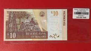 Malawi 10 Kwacha UNC seri 5555 2004