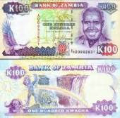 Zambia-100-Kwacha-1991-UNC