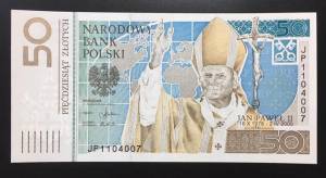 Poland 50 zlotych UNC 2006 Giáo hoàng