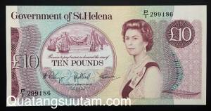 Saint Helena 10 pounds 1985 GEM UNC - Tiền Nữ Hoàng Elizabeth II