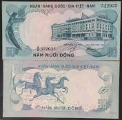 VNCH 50 ĐỒNG CON NGỰA 1972 AUNC