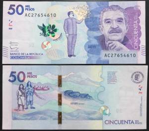 Colombia 50.000 Pesos XF AUNC 2015