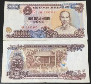 VIỆT NAM 100,000 ĐỒNG 1994 XF