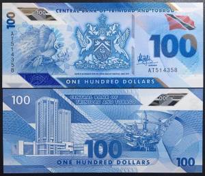 Trinidad and Tobago 100 Dollars UNC 2019