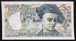 France Pháp 50 Francs XF 1991