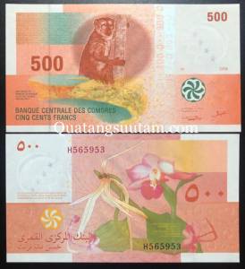 Comoros 500 Francs UNC 2006