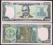 Liberia-100-dollars-UNC-2009