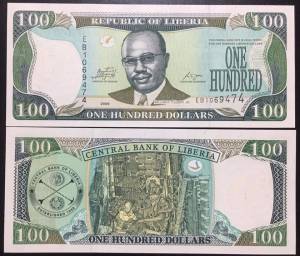 Liberia 100 dollars UNC 2009