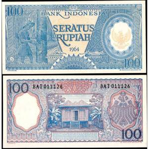 Indonesia 100 Rupiah AUNC 1964