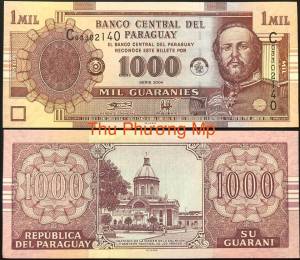 Paraguay 1000 Guaranies UNC 2014