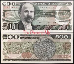 Mexico 500 Pesos UNC 1983