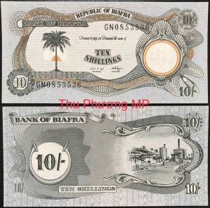 Biafra 10 Shillings UNC 1969