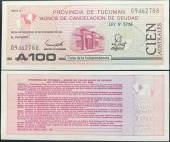 Argentina-100-Australes-UNC-Trai-phieu-1991