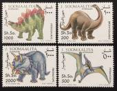 Somalia-1993-Mi480-83-Prehistoric-Animals-Dinosaurs-MNH-Set-1495