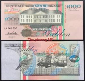Suriname 1000 Gulden UNC 1995