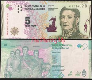 Argentina 5 Pesos UNC 2015
