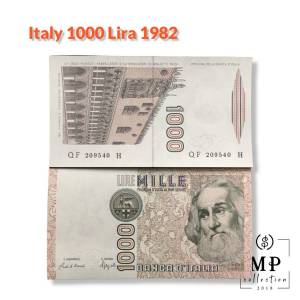 Tiền Italy Xưa 1000 Lire Phát Hành Năm 1992 Hình Người Đàn Ông Của Ý