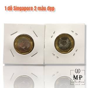 Tiền Singapore Sư Tử  Bát Quái 2 màu may mắn chất lượng mới đẹp