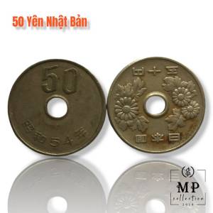 Đồng Xu Phong Thủy Nhật 50 Yen phát hành năm 1967 đến nay