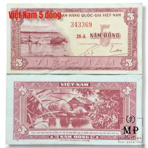 South Vietnam 5 đồng 1955 lần I