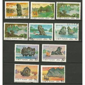 Bộ tem phong cảnh Vịnh Hạ Long 8 con năm 1984 sưu tầm ( 10 tem )
