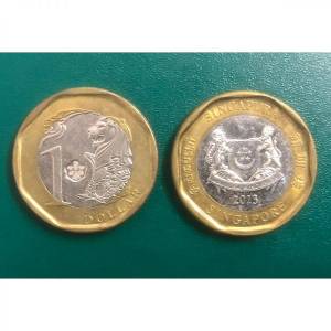 Đồng xu Singapore 1 dollar phiên bản mới
