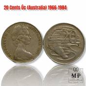 Đồng xu 20 Cents Úc (Australia) 1966-1984
