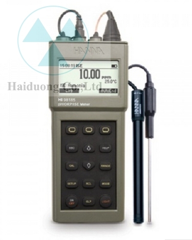 Máy đo pH ORP ISE nhiệt độ Hanna Hi 98185