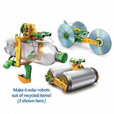 Bộ lắp ráp năng lượng mặt trời - Robot tái chế 6 trong 1 (Recycled Robot Kit Educational Toy)