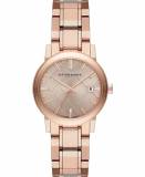 Burberry Bu9104 The City Rose Gold Ladies Watch 34mm authentic