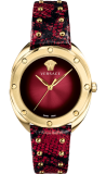 VERSACE VEBM00918 SHADOV RED LEATHER authentic