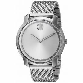 Movado Bold Silver Dial Stainless Steel Mesh 3600260 - 3600241 authentic