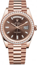 Rolex Day-Date Chocolate Set with Diamond Rose Gold 228345RBR
