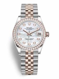 Rolex DateJust Stainless Steel and Rose Gold MOP Bezel 278381-0026