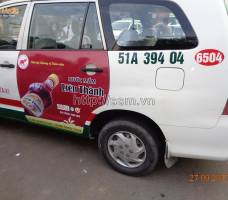 Liên Thành quảng cáo lần 2 trên taxi Vinasun
