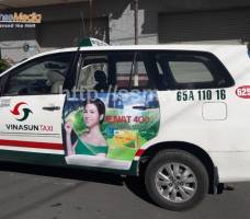 Mega quảng cáo trên taxi Vinasun tại Cần Thơ