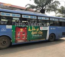 Fe Credit tiếp tục quảng cáo trên bus TP HCM