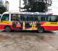Meizan Gold quảng cáo trên xe bus Nghệ An