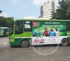 Truyền hình K+ quảng cáo trên xe bus TP HCM