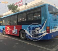 Nguyễn Kim quảng cáo trên xe bus miền Bắc