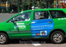 Taxi advertising profession in Vietnam