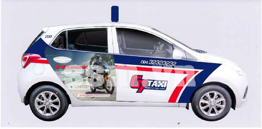 Quảng cáo trên xe taxi G7 - Thành Công