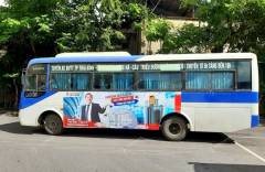 Quảng cáo xe buýt ở Thái Bình