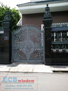 cửa cổng đúc hợp kim nhôm